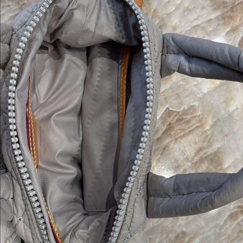 MZ Wallace Quilted Crossbody Bag in Light Gray - Picture 4 of 4